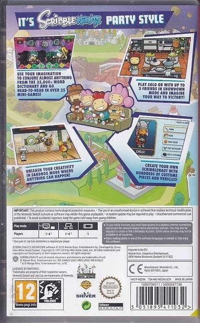 Scribblenauts Showdown - Nintendo Switch spil (A Grade) (Genbrug)